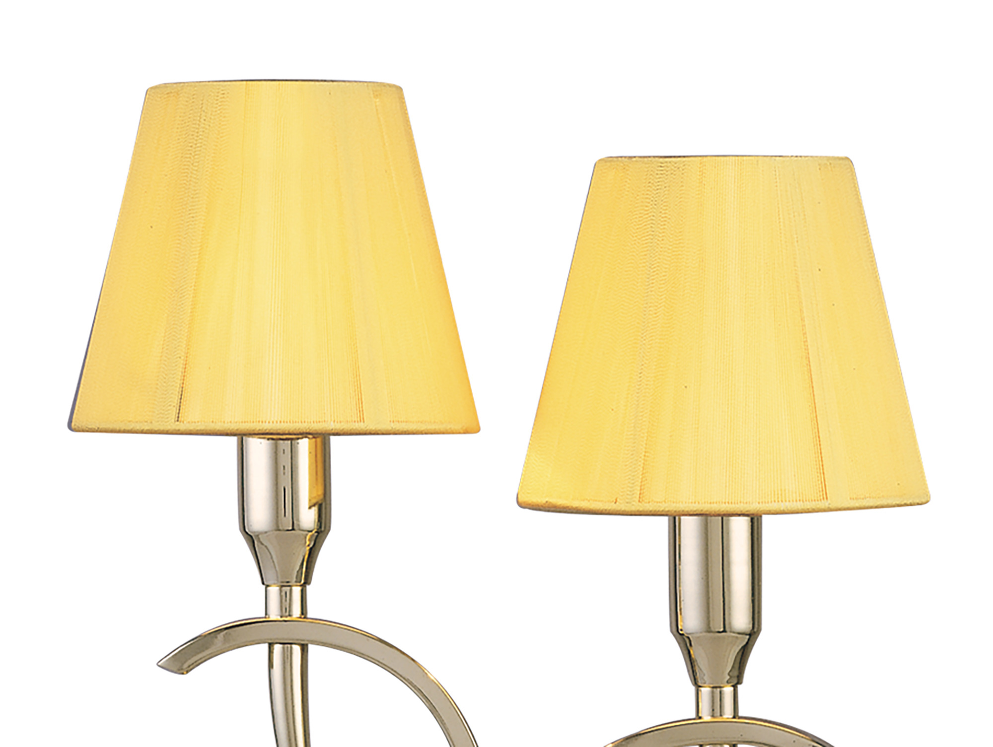 Siena Polished Brass Crystal Table Lamps Mantra Shaded Table Lamps